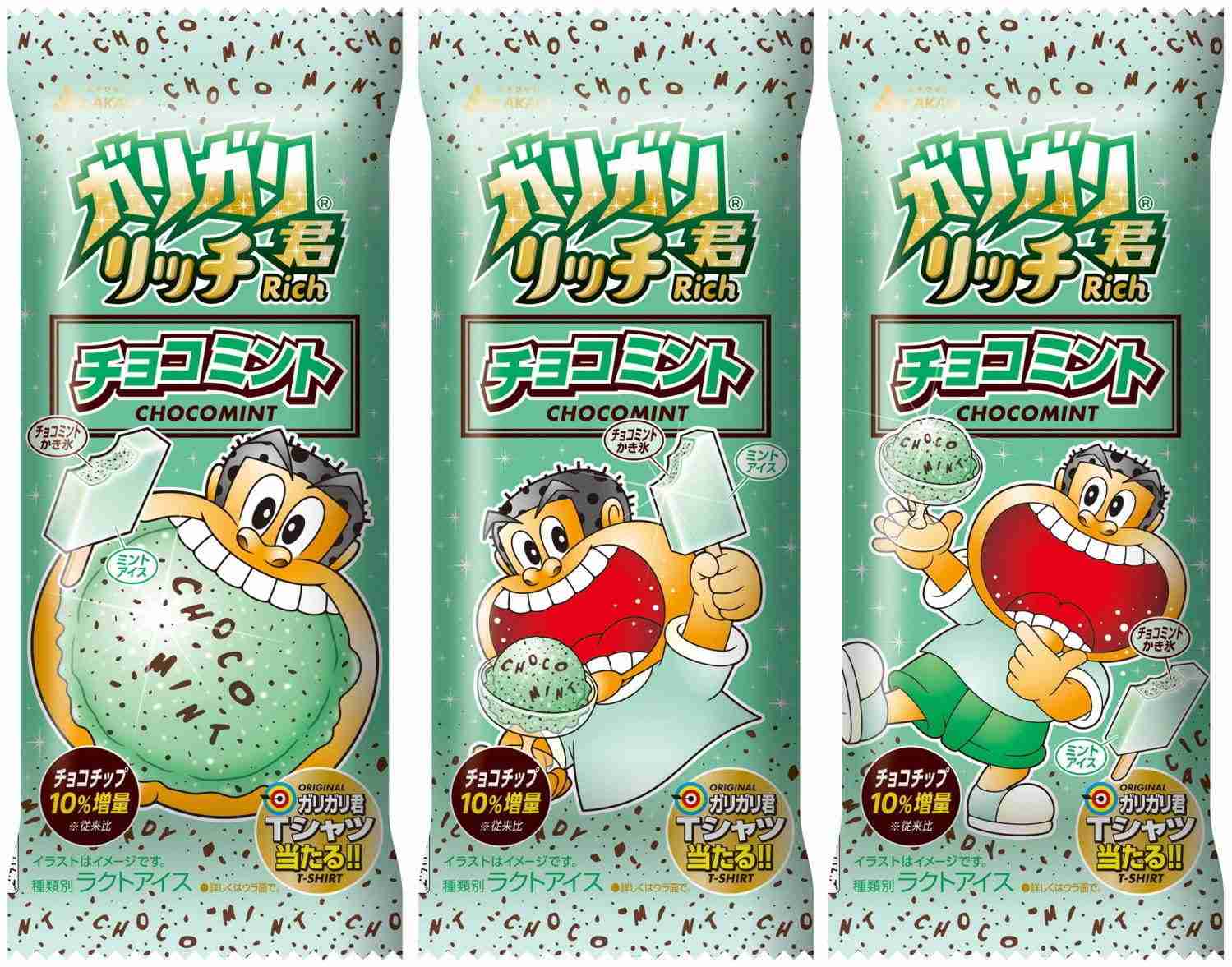 「ガリガリ君リッチチョコミント」チョコチップ増量でリニューアル