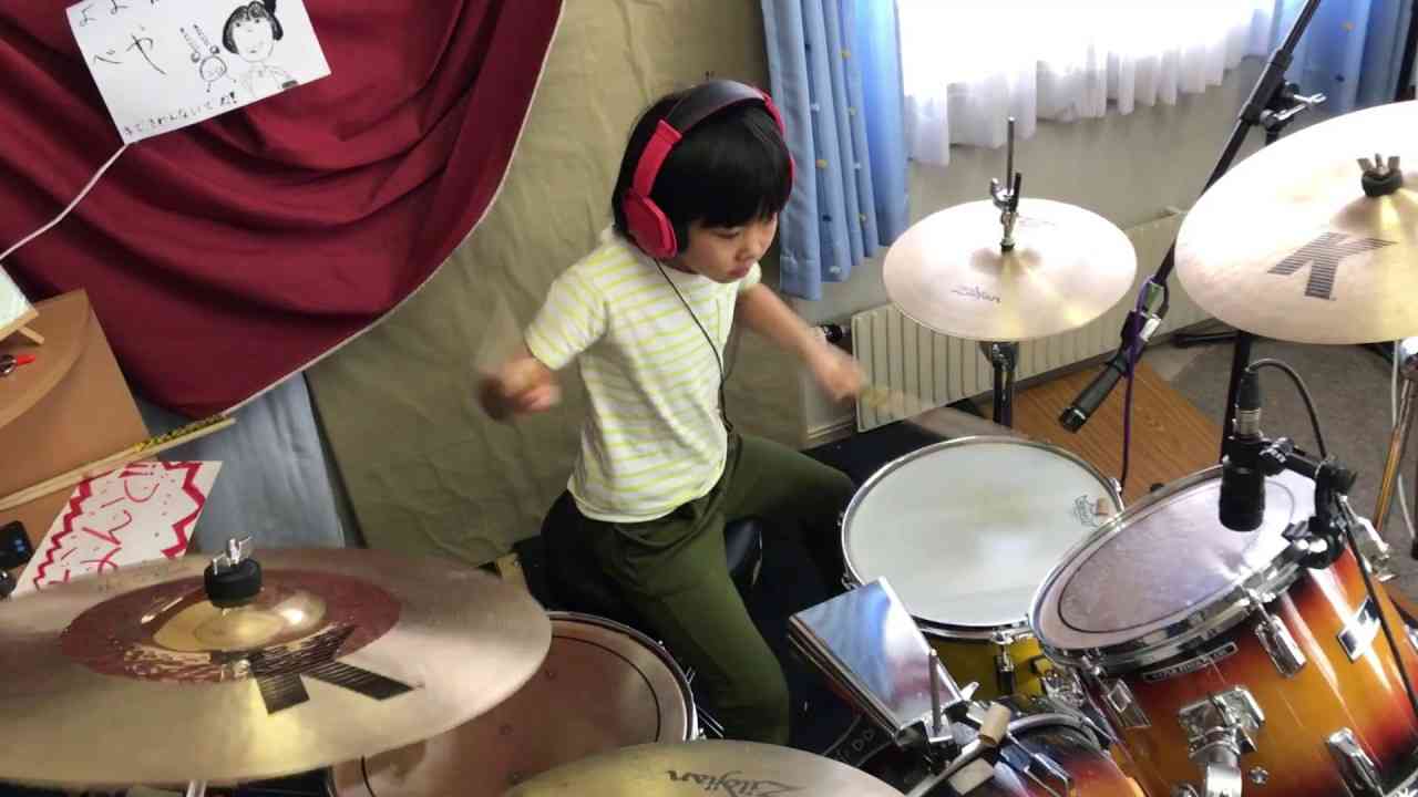 Led Zeppelin - Good Times Bad Times   / Cover by Yoyoka , 8 year old  / 8歳小2女子ドラマー