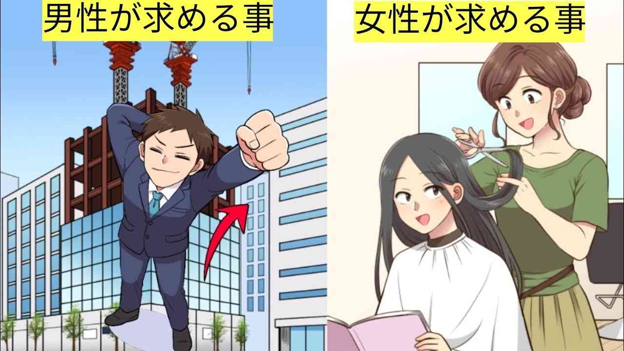 男性と女性。結婚相手に求める条件の違い - YouTube
