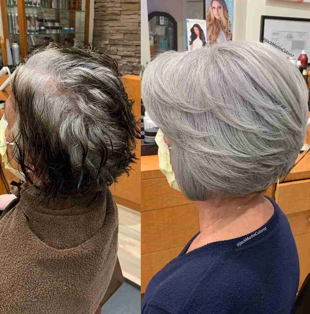 美しいグレイヘアを生み出す美容院が海外で人気に！ 白髪に悩むマダムたちを次々ゴージャス美女に変えています