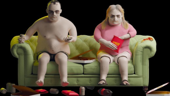 ゲーム中毒、テレビドラマ依存症の20年後の姿を予測した立体図が恐ろしい