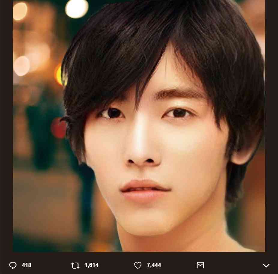アプリで芸能人を性転換させてみるトピ