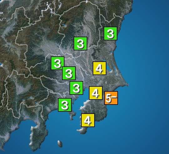 千葉県で震度5弱の地震　津波の心配なし　震源は千葉県東方沖 M6.2（ウェザーニュース） - Yahoo!ニュース