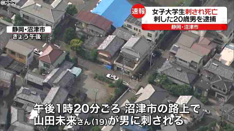 女子大学生が刺され死亡、男を逮捕　沼津市｜日テレNEWS24