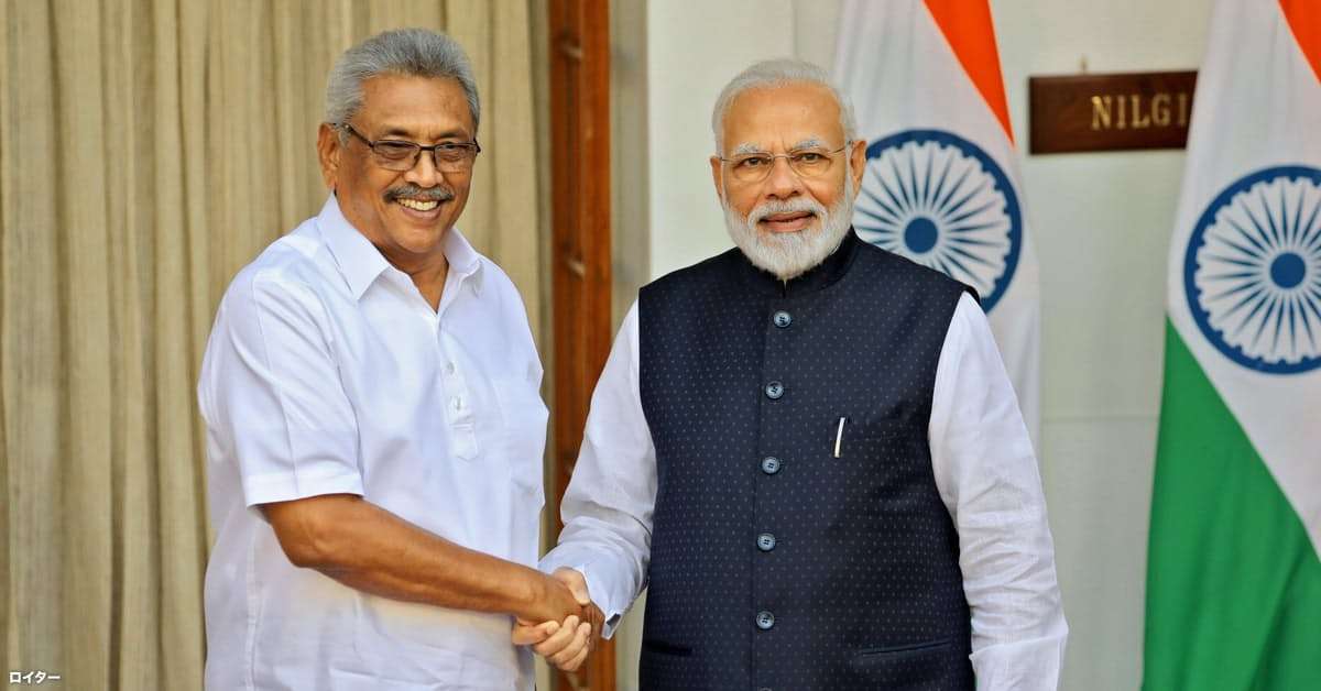 スリランカ新大統領、初外遊でインドと友好演出: 日本経済新聞