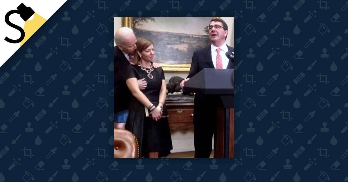 FACT CHECK: Joe Biden Groped Stephanie Carter During Government Ceremony?