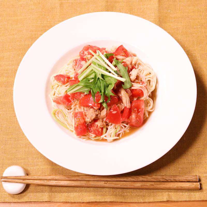 トマトとツナのサッパリそうめん 作り方・レシピ | クラシル
