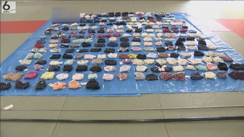 あ然・・・６ｍの改造釣り竿で下着泥棒　逮捕の男の自宅から２００点以上の下着
