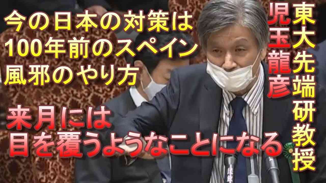 【国会ダイジェスト字幕付き】児玉龍彦教授、渾身の訴え「このままでは来月は目を覆うような惨状になる・・・」コロナ対策とGoToについて言及【参議院新型コロナ閉会中審査】 - YouTube