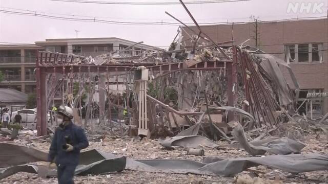 福島 郡山で爆発音と通報 建物に被害 少なくとも10人けが 消防
