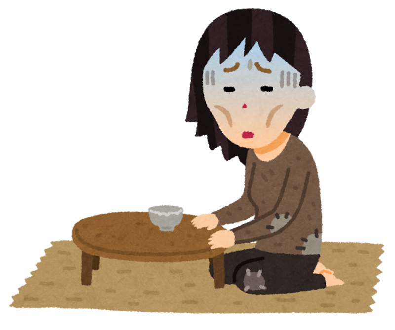 自分がみすぼらしく見える