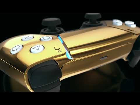World Exclusive of the Brand New Luxury 24K Gold Sony Playstation 5 by Truly Exquisite - YouTube
