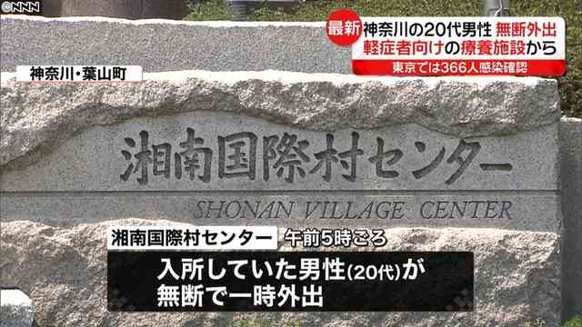 軽症者向け療養施設から無断外出　神奈川（日本テレビ系（NNN）） - Yahoo!ニュース