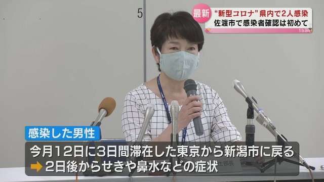 “新型コロナ”新潟市と佐渡市で計２人感染（新潟県）（TeNYテレビ新潟） - Yahoo!ニュース