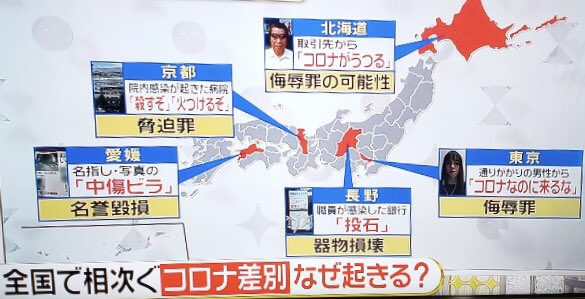 スッキリ、全国でコロナ差別が続発!   なぜ起きる?   どうすればいい?   ネットで話題に