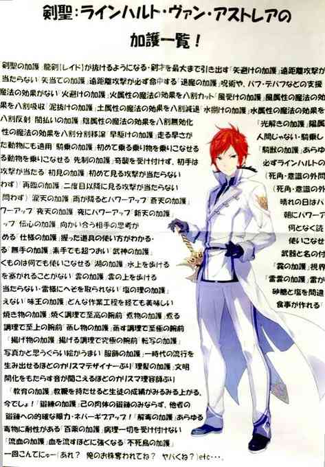 設定が盛りすぎだと思うキャラクター