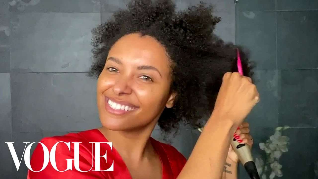 Kat Graham's Natural Hair Beauty Routine | Beauty Secrets | Vogue - YouTube