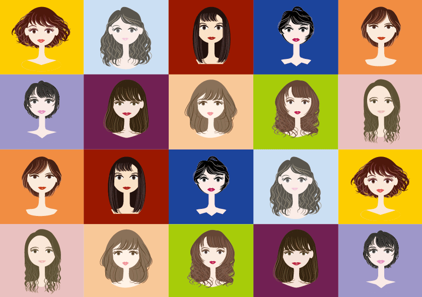 イラストで確認！10タイプ別の似合う赤・青・紫・ピンク・黄色・緑
