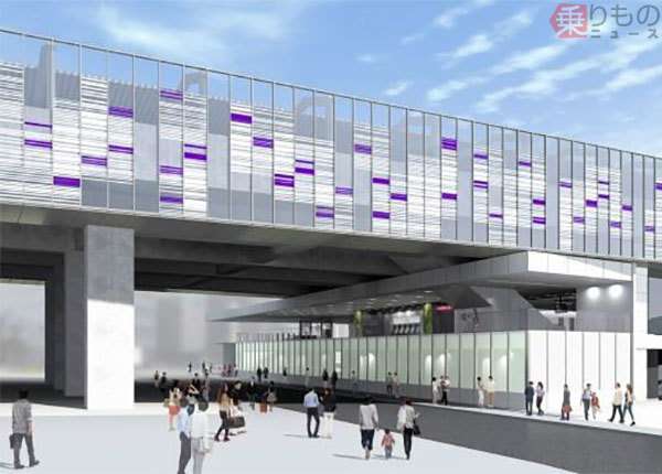 京王線高架化7駅のデザイン決定 明大前・千歳烏山など街のにぎわい反映 | 乗りものニュース