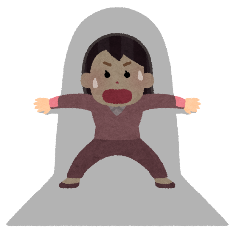 不思議な場所に迷いこんだ人