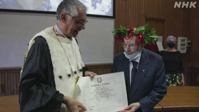 イタリア 96歳退役軍人が大学卒業 コロナ禍の中 称賛の声 | 新型コロナウイルス | NHKニュース