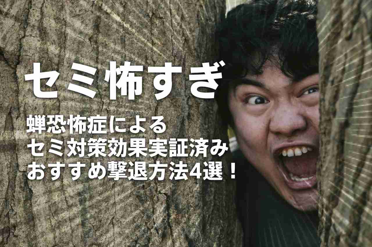 蝉恐怖症によるセミ対策方法！効果実証済みおすすめ撃退方法4選！〜こっちに飛んで来ないで〜（蝉画像なし） | 虫無理ドットコム
