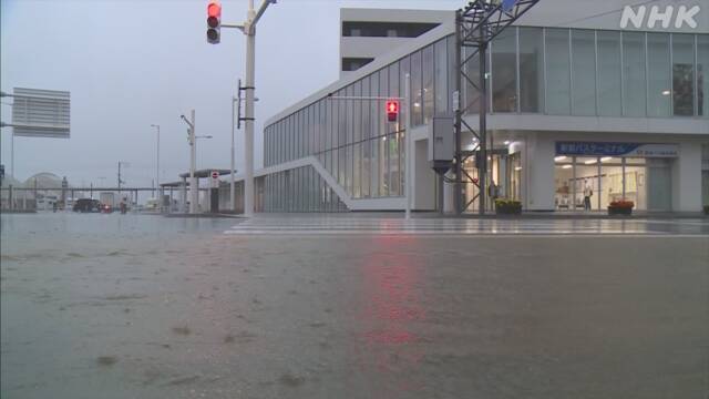 北海道 宗谷地方で雨強まる 利尻島で50年に一度の記録的大雨 