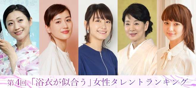第4回　浴衣が似合う女性タレントランキング