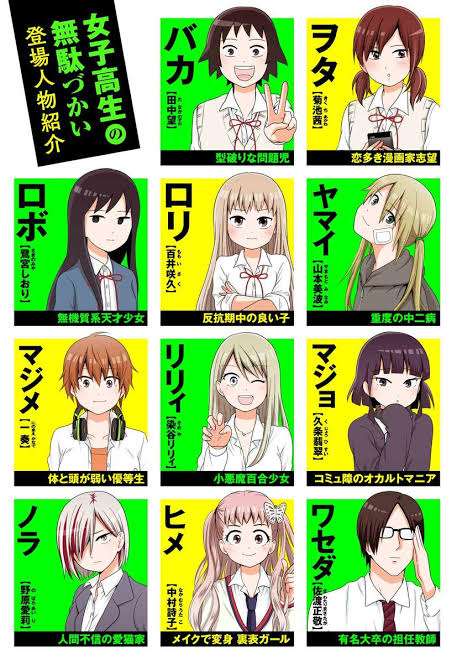 「女子高生の無駄づかい」好きな人‼【アニメ、マンガ、ドラマ】