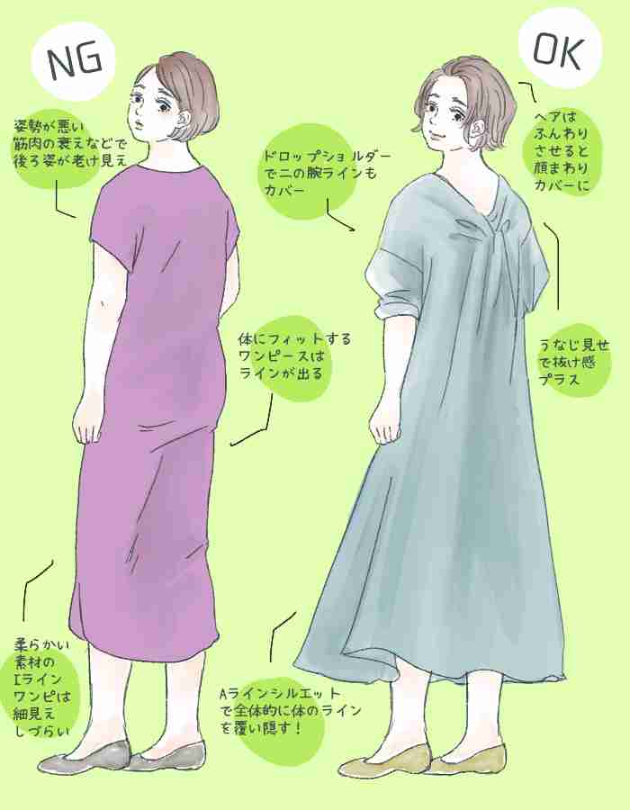 40代女性が「老けて見えちゃう」服装とは？若見えのコツを体型別に伝授