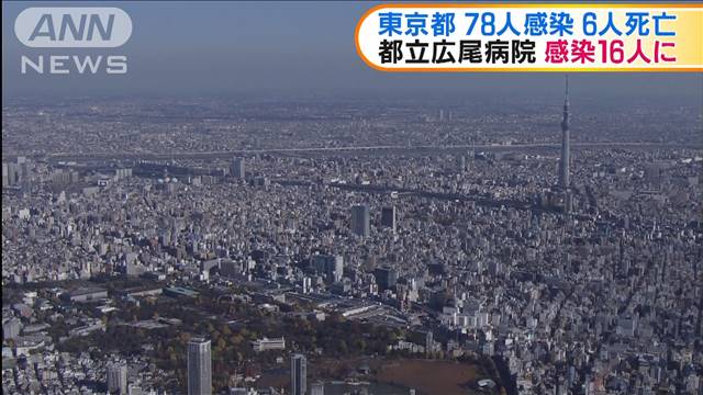 東京都で6人が死亡　広尾病院の感染者は計16人に（テレビ朝日系（ANN）） - Yahoo!ニュース
