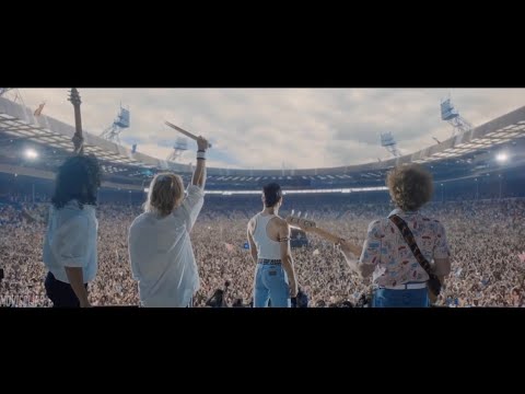 【字幕付き】ライブエイドpart4 We are the Champions 映画ボヘミアンラプソディ - YouTube