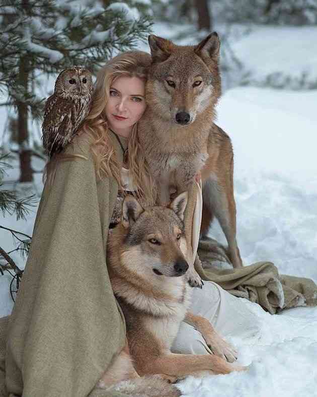 人間と動物のツーショット