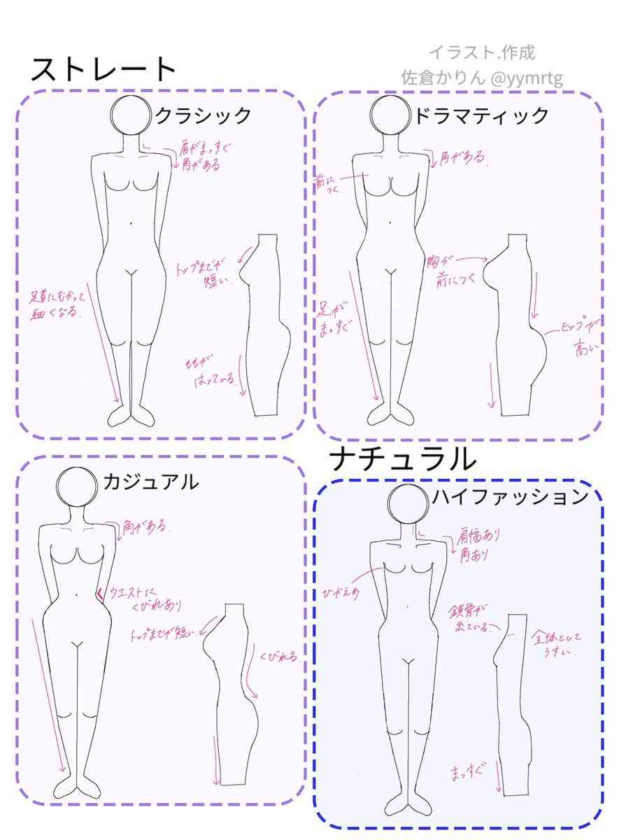 骨格が分かりやすい画像見せて！