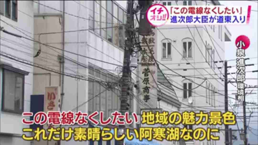 小泉進次郎環境大臣が道東視察 阿寒湖の電線にダメ出し