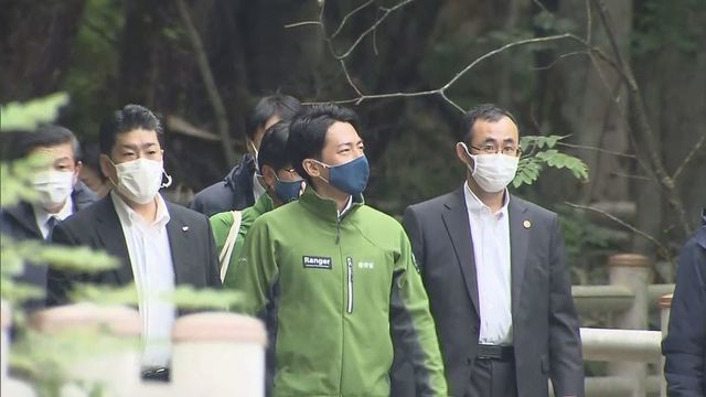 小泉進次郎環境大臣が道東視察　阿寒湖の電線に… | HTBニュース