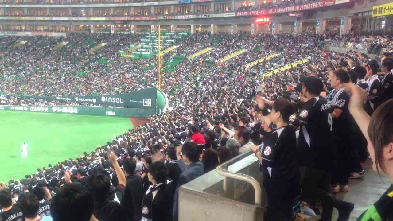 クルーズ応援歌 千葉ロッテマリーンズ 2014年開幕戦@ヤフオクドーム - YouTube