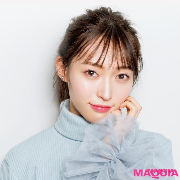 女優のポニーテール、ひとつ結び