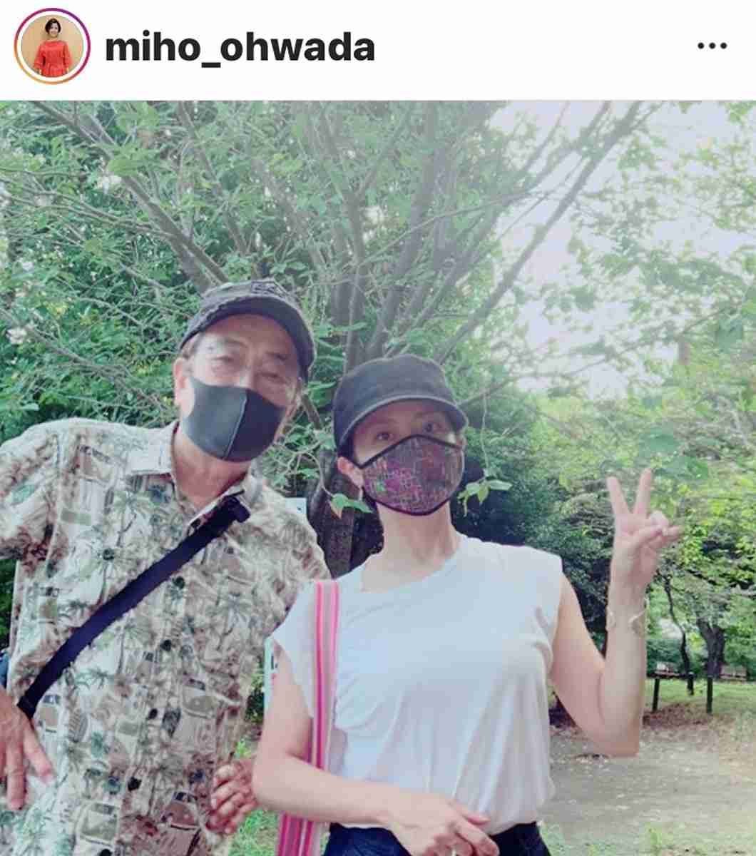 大和田獏がインスタ開設 長女・大和田美帆が父娘ショットで報告「背中を押しまくりました」