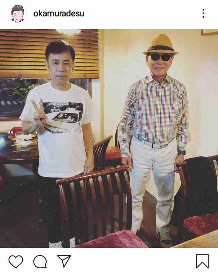 岡村隆史「全部タモリさんが食事代お支払い！」、偶然のツーショットに反響「タモさんオシャレ」