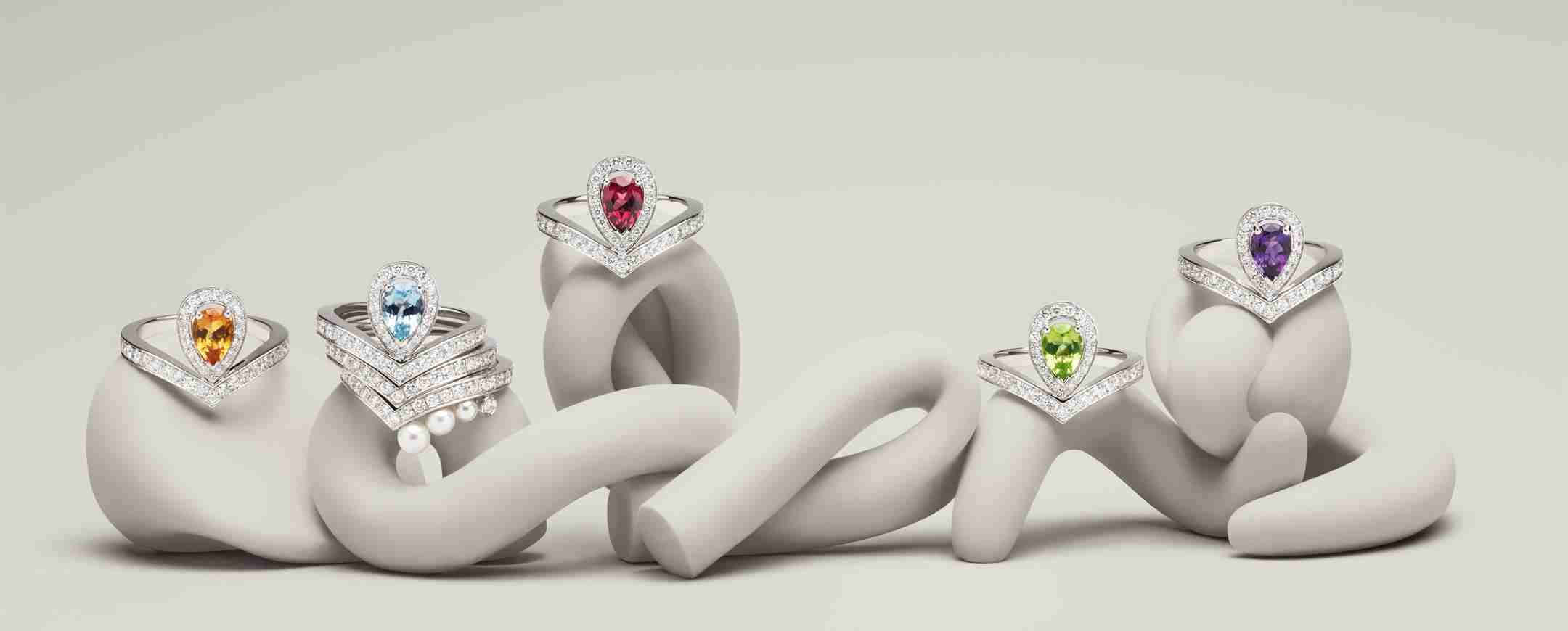 ゴールドリング - ゴールド、ダイヤモンド、宝石のリング - ショーメ