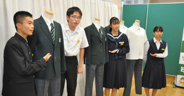 標準制服に男女ともスラックス導入へ　ジェンダーレス進展で姫路市立山陽中 - 毎日新聞