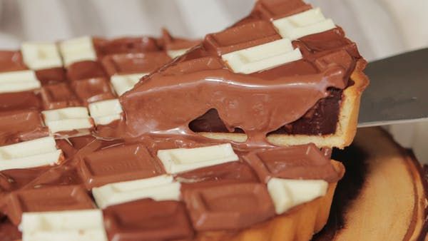 【ぴったり並べました?】チョコタイルタルト? ~ レシピ | レシピ【2020】 | 食べ物のアイデア, チョコレートタルト, タルト レシピ