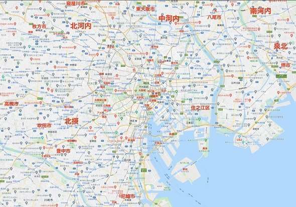 新宿は梅田、浅草は新世界、としまえんはひらかたパーク？　「東京の街を大阪でたとえたらMAP」に反響