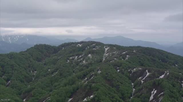 新潟 五頭連峰 沢に2人の遺体 今月5日から不明の親子か