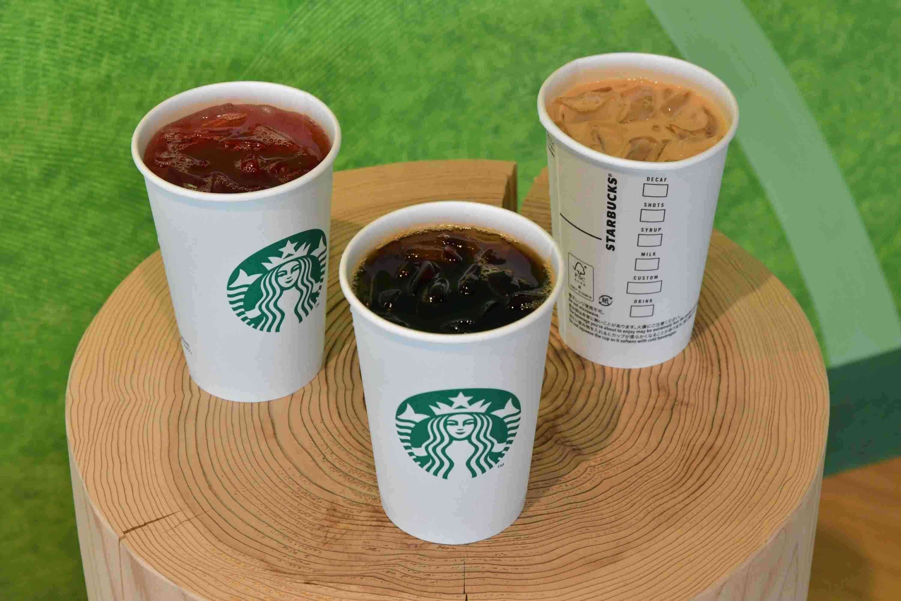 スタバ、アイスドリンクを紙カップで提供へ。プラごみ削減で。蓋もストローなしで飲める物に変更に
