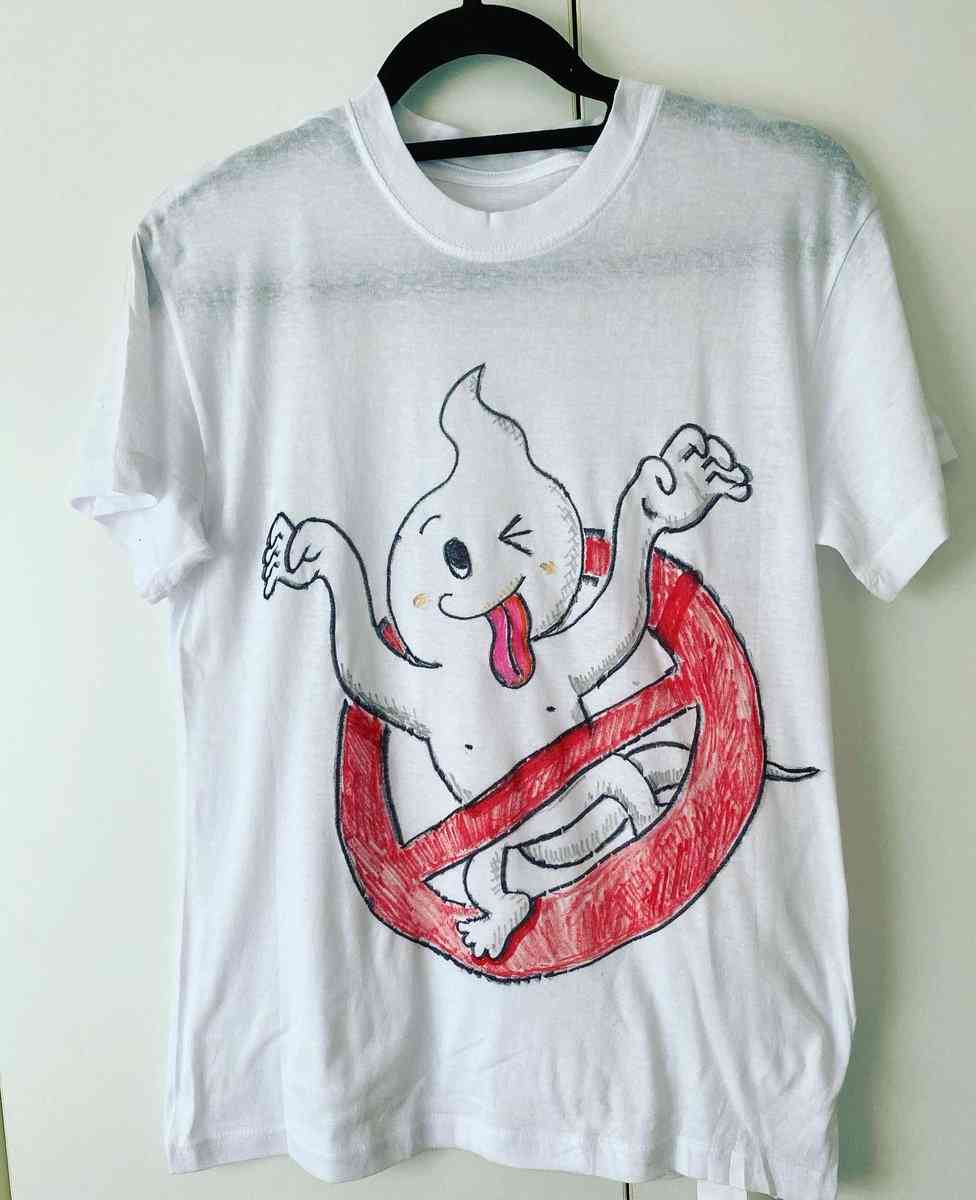 本家超え!?…つるの剛士の手描きゴーストバスターズTシャツに反響「販売して」「ステキ」息子のハロウィン用に挑戦