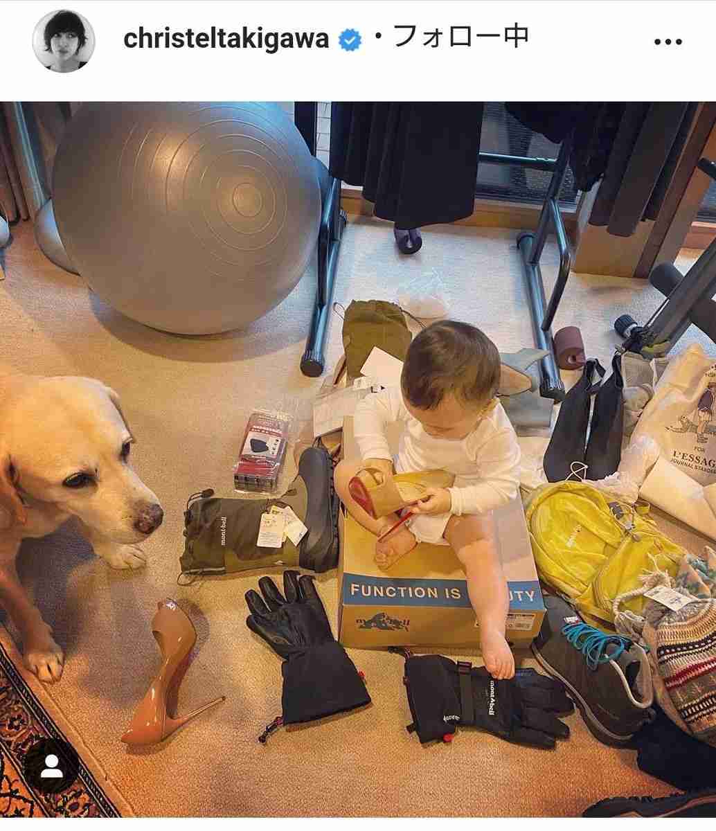 滝川クリステル、生後１０か月長男の写真公開しフォロワー騒然「王子のお顔が」「クリステルさんの面影あります」 : スポーツ報知
