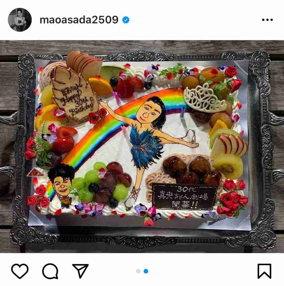 浅田真央さん タケノコ王から“ド派手”誕生日ケーキに驚きの声 「衣装の再現率高い」「クセが強すぎ」