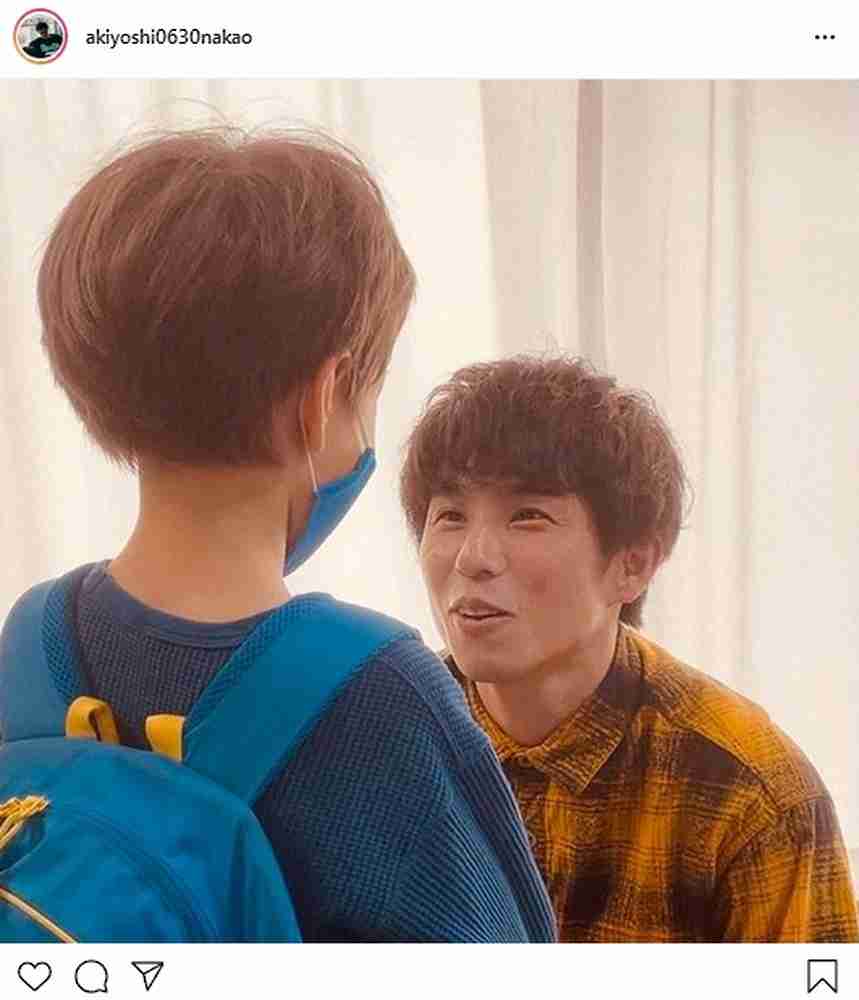 中尾明慶「好感度上がりそう」息子との写真公開「めちゃくちゃ素敵」「優しい顔」「ドラマみたい」